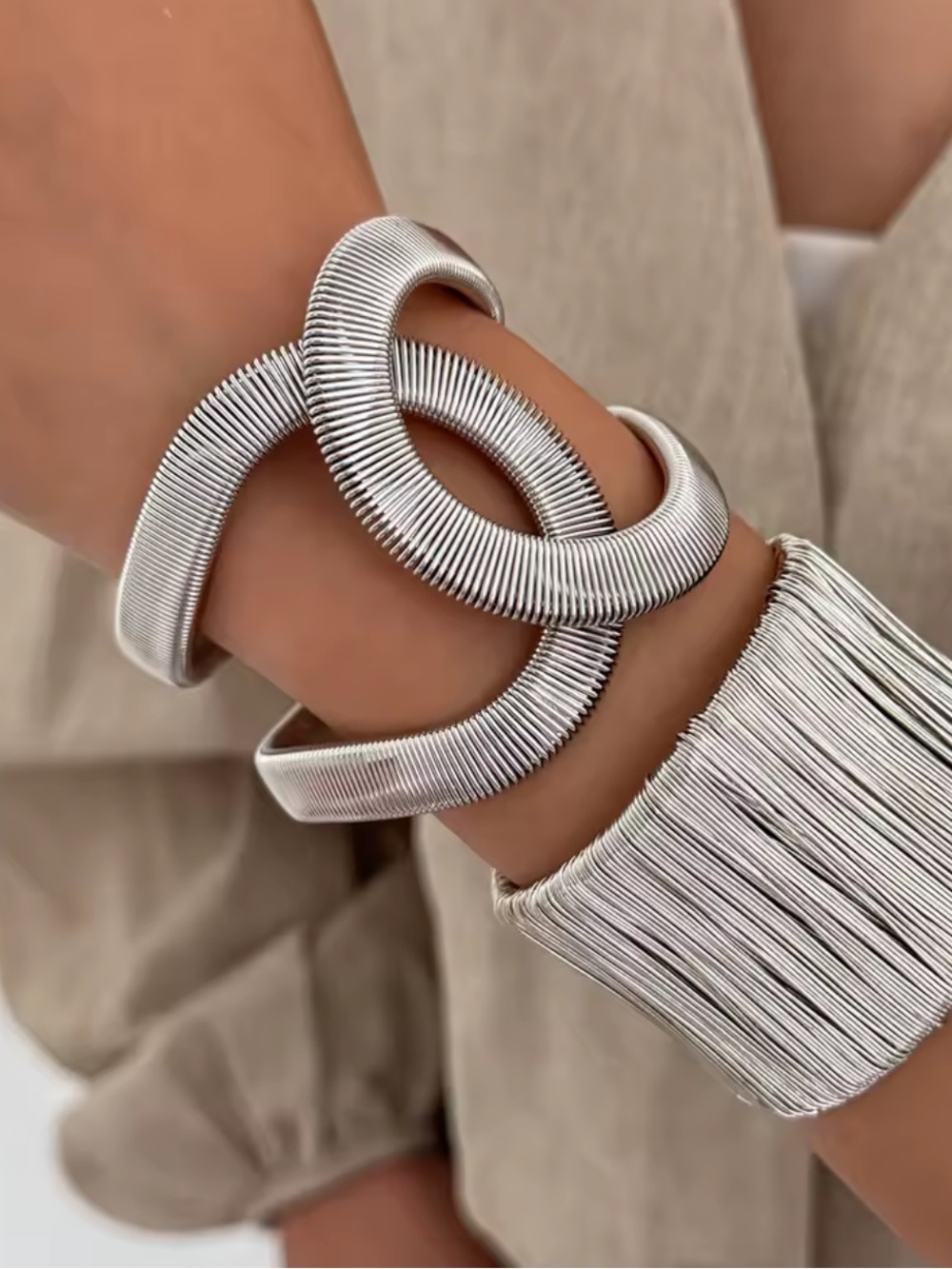 Avangarde Silver Cuff Bracelet